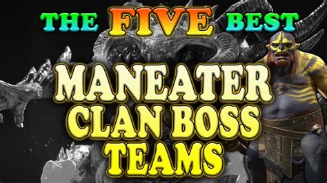 The Five Best Maneater Clan Boss Teams Raid Shadow Legends Youtube