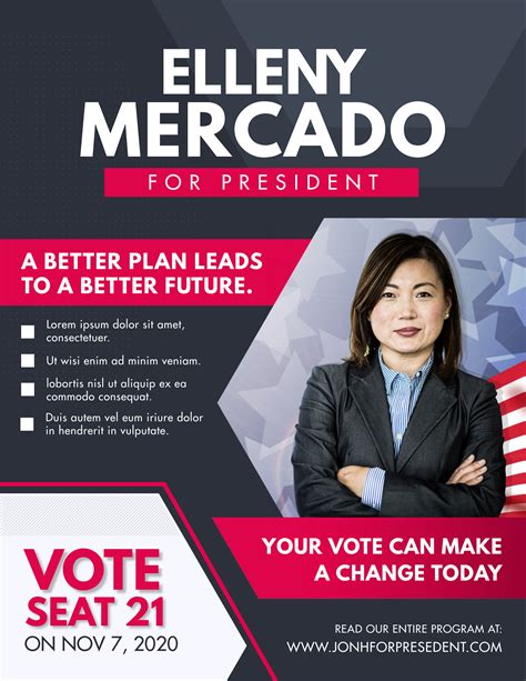 political campaign flyer template