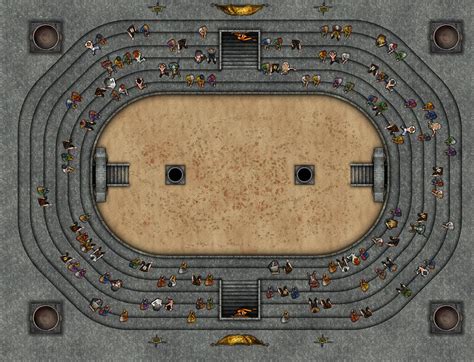 Gladiator Arena D D Coliseum Map Goimages Ville