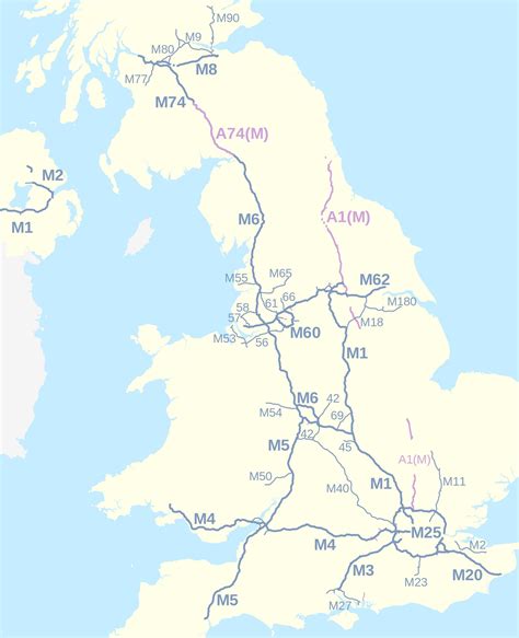 Road Map Of United Kingdom Uk Roads Tolls And Highways Of United