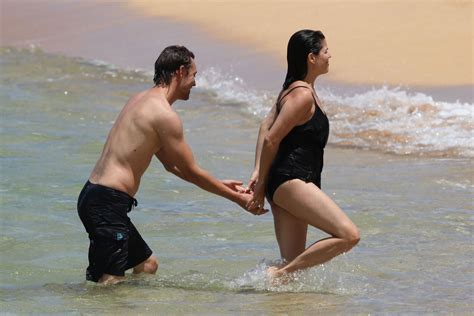 NEVE CAMPBELL In Swimsuit At Beach In Hawaii HawtCelebs