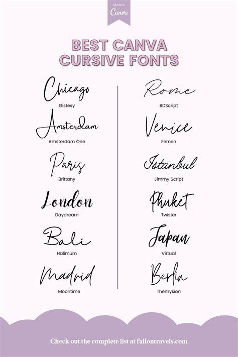 19 Best Canva Cursive Fonts For Scroll Stopping Designs Artofit