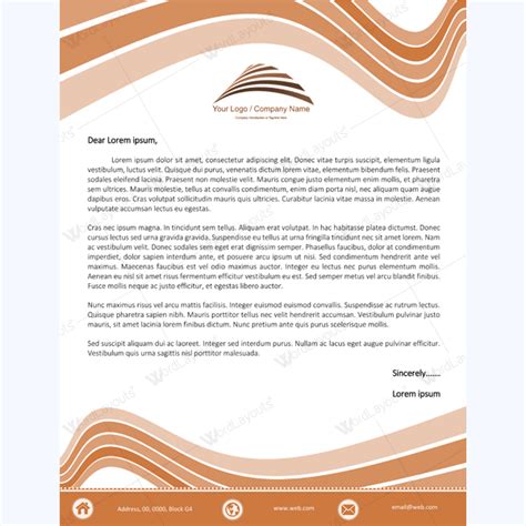 Then your logo should include in your. Rainbow Curve Design Letterhead Template - Word Layouts