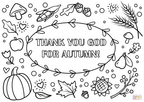 Please share christian fall coloring pages with stumbleupon or other social media, if you awareness with this backgrounds. Thank You God for Autumn! coloring page | Free Printable ...