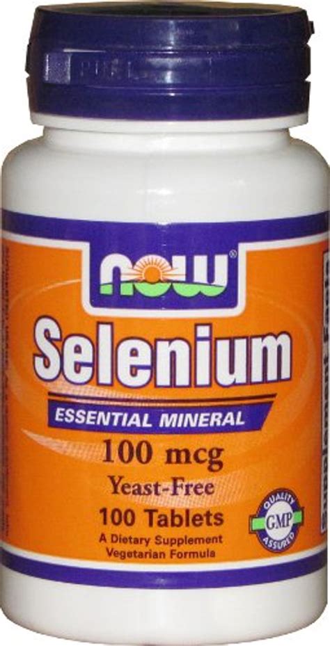 Now Foods Selenium 100 Mcg Nz Antioxidants Glutathione Peroxidase