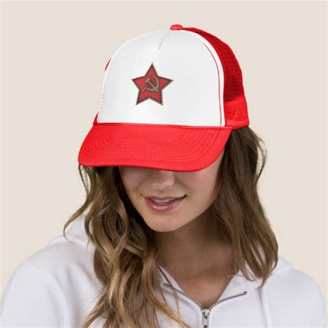 Soviet Star Hammer And Sickle Communist Trucker Hat Zazzle