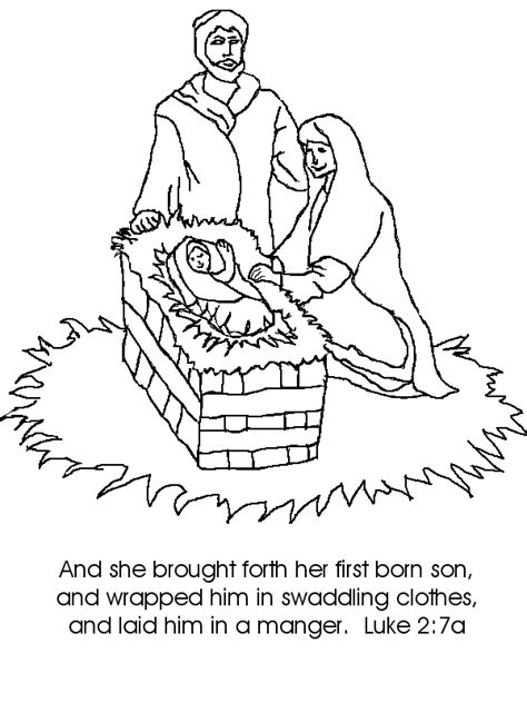 Merry christmas everyone i guess?? The Birth of Jesus Coloring Page