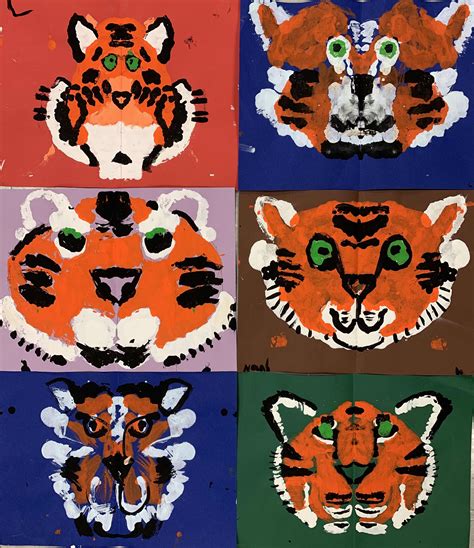 Tiger Symmetry Print Mrs Knights Smartest Artists Bloglovin