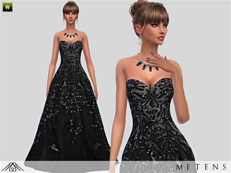 Sims 4 Ccs The Best Dress By Metens
