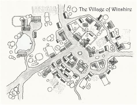 How To Draw A Fantasy Village Map Jerrod Shuler
