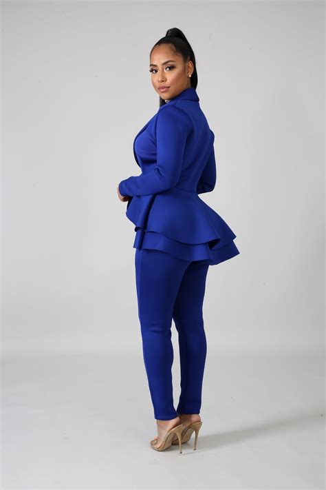 tulip blazer pant set royal blue dress outfit blue dress outfits womens dress suits