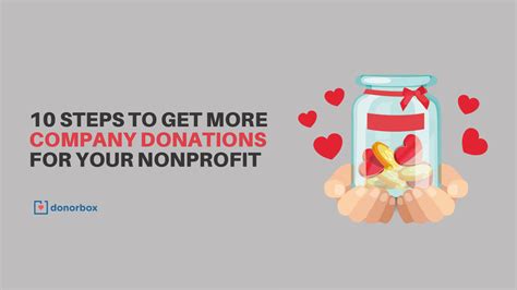 10 Steps To Get Donations From Companies To Your Nonprofit Examples