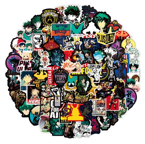Buy My Hero Academia Sticker 100pcs Cool Anime Stickers For Computers