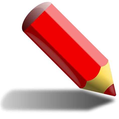 Red Coloring Pencil Free Svg
