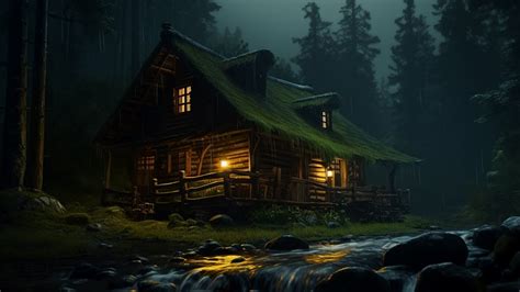 Sleep Soundly In An Old Wooden House With The Sound Of Heavy Rain