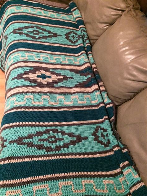 Aztec Navajo Crochet Blanket I Made For Auntie Dianne Crochet