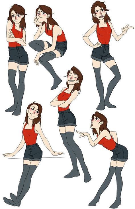 pin by blackkuri on キャラクター anime poses reference drawing poses character design references