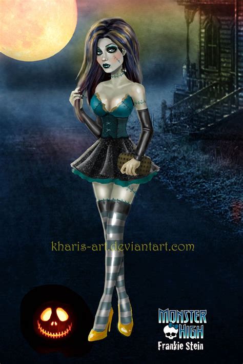 Halloween Night Frankie By Kharis Art On Deviantart Monster High Art