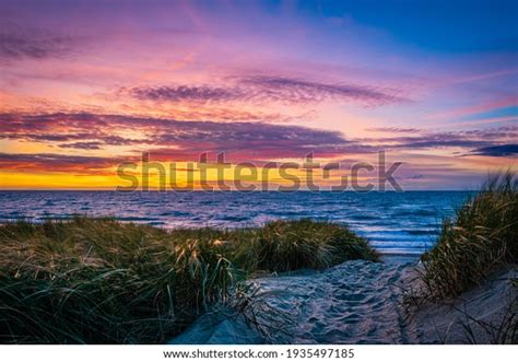 Dune North Sea Beach Sunset Stock Photo Edit Now 1935497185