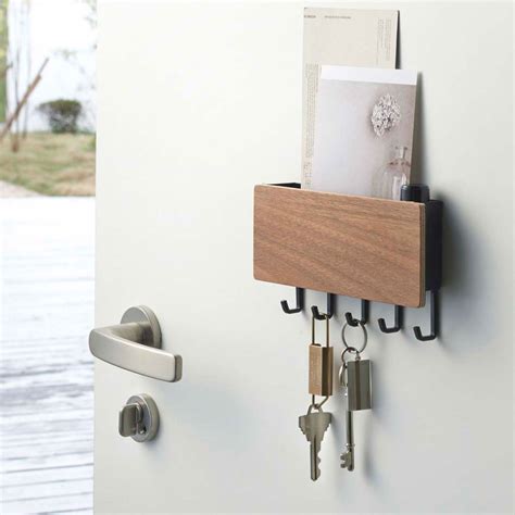 Monoqi Magnetic Key Hook Dark Key Rack Mail And Key Holder Key