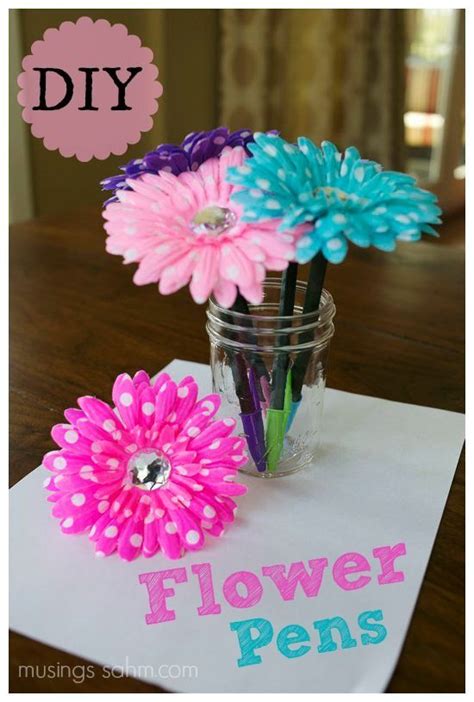 25 Handmade Mothers Day T Ideas Flower Pens