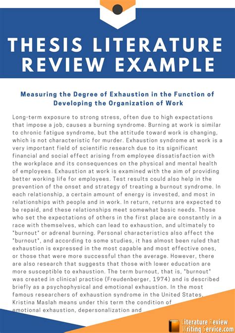 Thesis Literature Review Example By Literaturereviewwritingservice Issuu