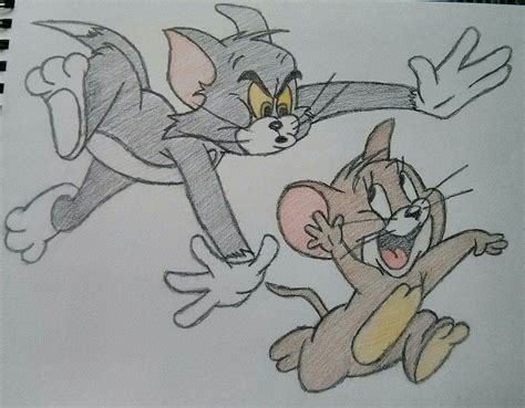Tom And Jerrydrawing Made By Me Disney Drawings Sketches Cat