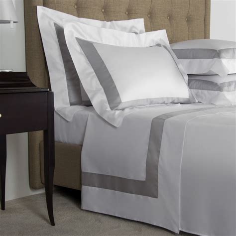 Bicolore In Whitecliff Grey By Frette Bed Design Sheet Sets Luxury