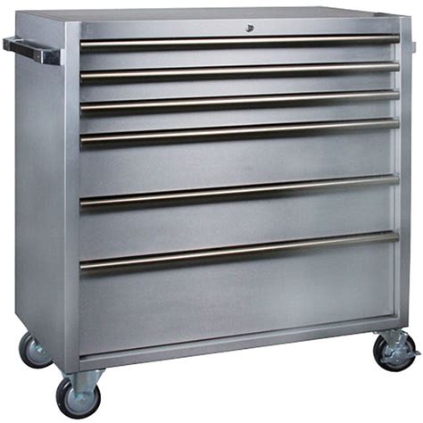 Deluxe 41 Inch 430 Stainless Steel Rolling Mechanics Tool Box Base