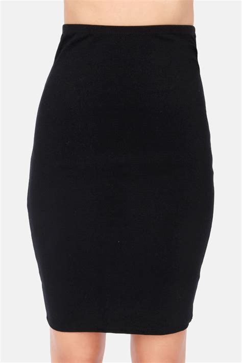 Sexy Black Skirt Pencil Skirt 3400