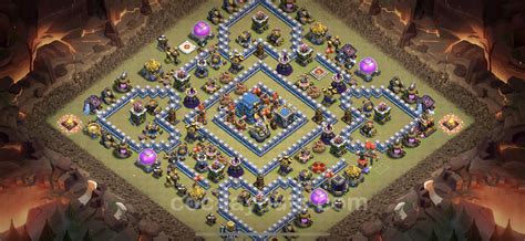 Best Anti 2 Stars War Base Th12 With Link Anti Everything Town Hall
