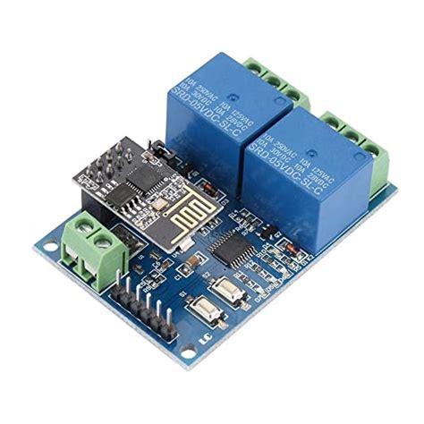 Module Relais 2 Ch Avec Esp 01 Wifi Esp8266 Pour Smart Controle