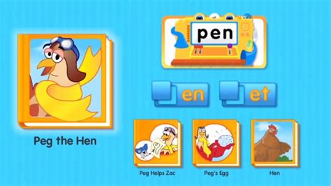 Starfall Learn To Read Part I Short Vowel “e” Peg The Hen Youtube