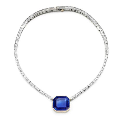 Sapphire And Diamond Necklace The Weekly Edit Fine Jewels London