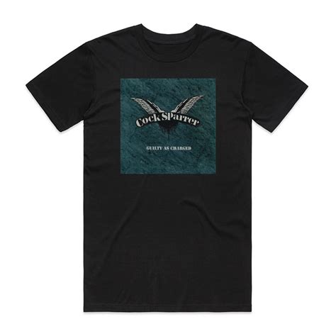 Cock Sparrer Guilty As Charged Album Cover T Shirt Black