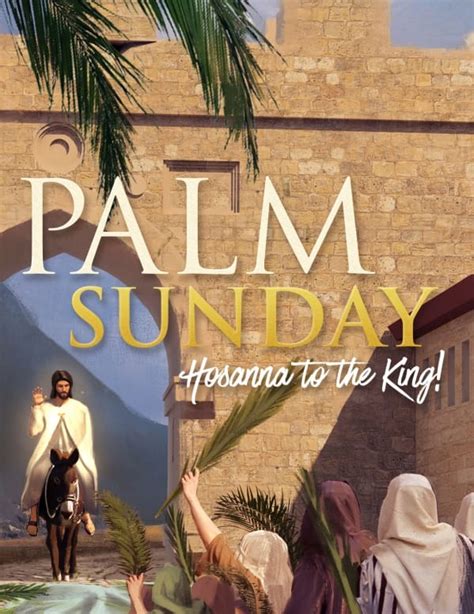 Palm Sunday Hosanna In The Highest Trifold Bulletin Sharefaith Media