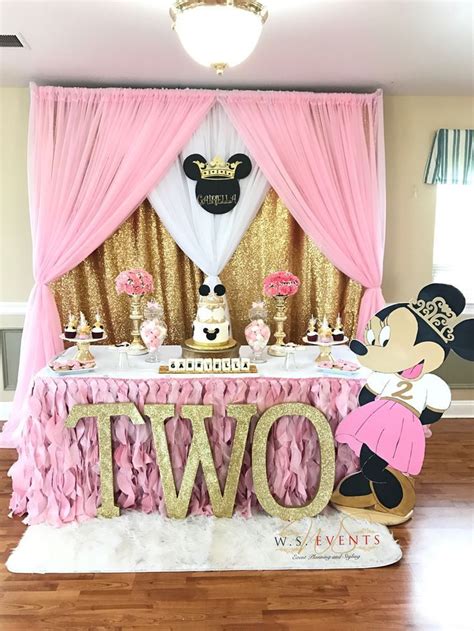 Minnie Mouse Birthday Party Ideas Photo 2 Of 17 Minnie Mouse 1st Birthday Minnie Mouse