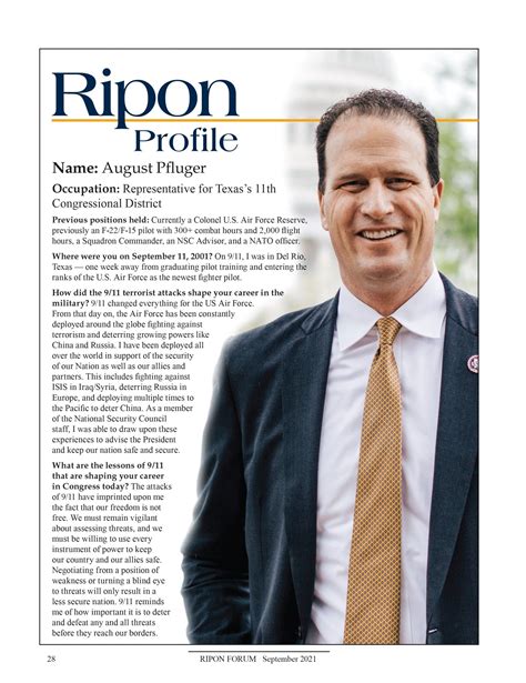Ripon Profile Of August Pfluger The Ripon Society