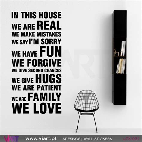 In This House Wall Stickers Vinyl Decoration Viart