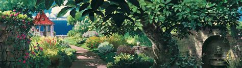 Download High Res Dual Screen Studio Ghibli Desktop Wallpaper By