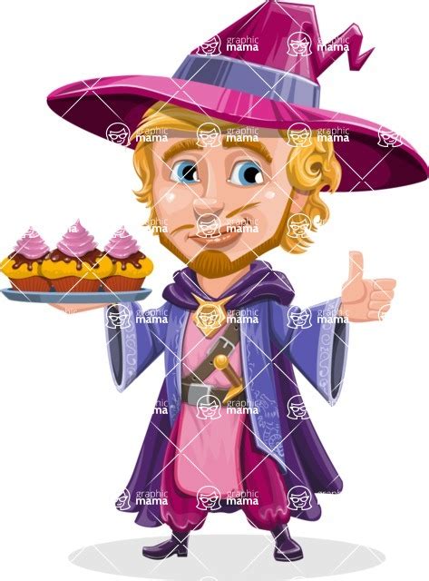 Sorcerer Cartoon Vector Character Illustrations Aka Magnus Cookies