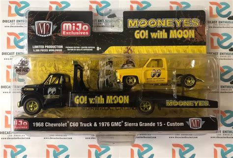 Chase M2 Machines Mooneyes 1968 Chevrolet C60 Truck And 1976 Gmc Sierra