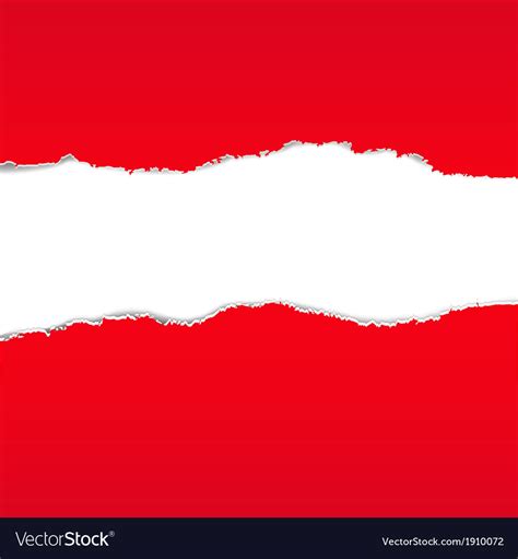 Red Torn Paper Borders Background Royalty Free Vector Image