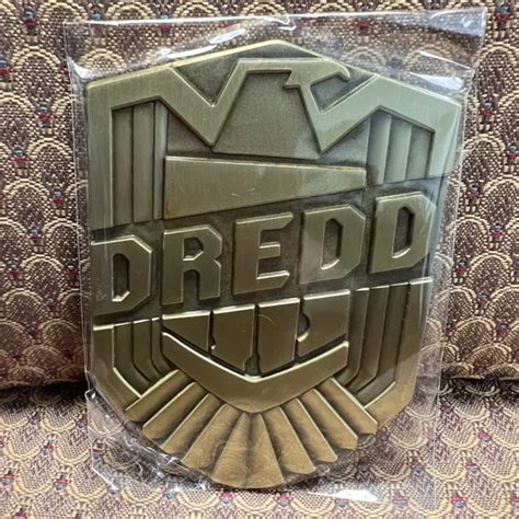 New Judge Dredd Badge Prop Replica Bronze Metal Badge Bam Box X Picclick