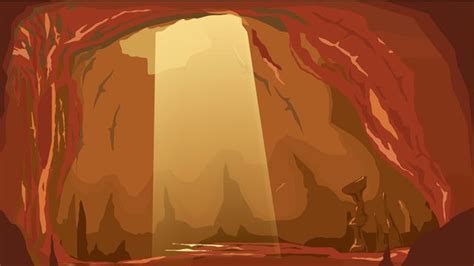 Illustration Cave Scenery Cave Cave Cave Illustration Cave View Cave