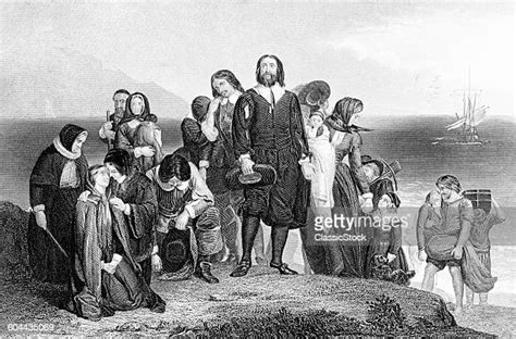 Pilgrims Of Plymouth Colony Photos And Premium High Res Pictures