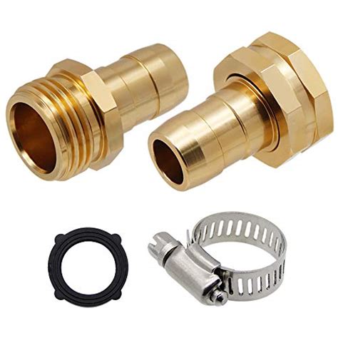 Lifynste Garden Hose Repair Connector With Clamps Male And Female