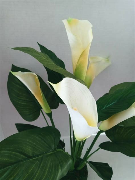 Vintage Calla Lily Table Centerpiece Silk Flower Floral Etsy
