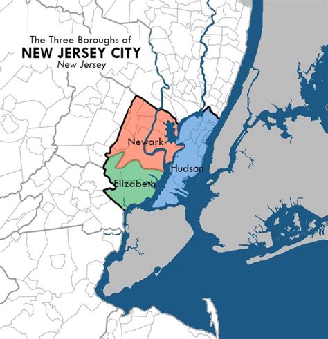 Large Map Of New Jersey Cities