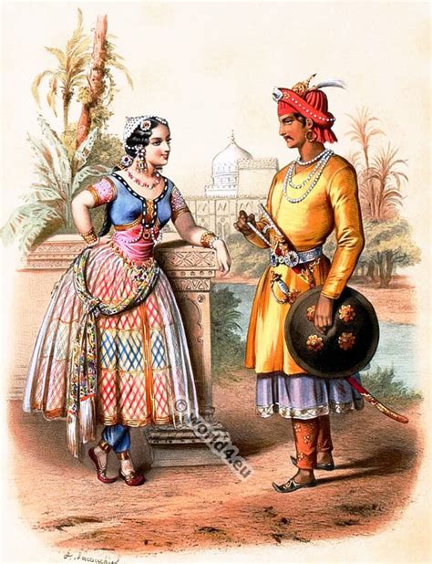 Traditional India Costumes 1850s